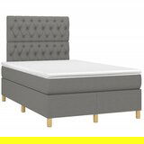  The Living Store Box spring postelja z vzmetnico temno siva 120x190 cm blago - Box Spring Postelja, (21497617) | Shoptok.si