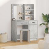 vidaXL set 2 siva beton mdf z betonskim učinkom kompaktna shranjevanje Cene