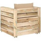  2-dijelna vrtna garnitura s jastucima zeleno impregnirano drvo | shoptok.hr