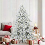 Umjetno božićno drvce s nogom Bijelo 180 cm PVC i čelik | shoptok.hr