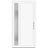 pvc vhodna vrata K011 bela 100 cm x 200 cm desno