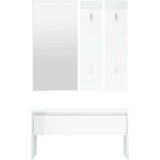  Set namještaja za hodnik sjajni bijeli od konstruiranog drva | shoptok.hr