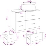  Set namještaja za kupaonicu 2 kom. Hrast sonoma | shoptok.hr