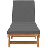  Ležaljka Smeđa 199 x 63 x 85 cm Čvrsto drvo akacije | shoptok.hr