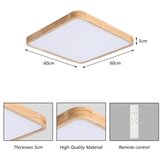 Brilagi LED prigušiva svetiljka WOODLINE SQUARE LED/80W/230V hrast 60x60 cm + daljinski upravljač | Eponuda.com