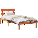  Krevetna konstrukcija Smeđa 100 x 200 cm Čvrsto borovo drvo | shoptok.hr