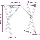  Noge za blagovaonski stol X-oblika 80x40x73 cm lijevano željezo | shoptok.hr