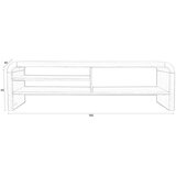 Zuiver TV omarica v hrastovem dekorju v naravni barvi 160x45x40 cm Brave – | Shoptok.si