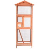 vidaXL Kavez za ptice 68 x 62 x 166 cm od masivne jelovine | shoptok.hr