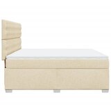  Krevet s oprugama i madracem krem 180x200 cm od tkanine | shoptok.hr