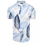 DStreet Men's Short Sleeve Shirt White Cene