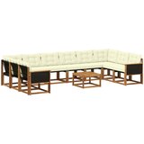  Set vanjskih sofa 11 kom. Prirodna i krem | shoptok.hr