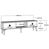 Hanah home tv polica varna anthracite white
