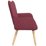  Kauč za dvoje boja crnog vina 115 x 61 x 87 cm tkanina | shoptok.hr