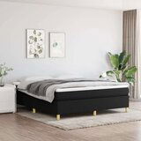  S oprugama i madracem crni 160x200 cm od tkanine | shoptok.hr