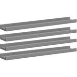  Zidne police 4 kom sive 60 x 9 x 3 cm | Eponuda.ba