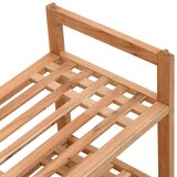  Stalak za cipele 69 x 27 x 41 cm od masivnog drva oraha | Eponuda.ba