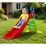 Veliki vrtni tobogan za djecu (200 cm) - crveno/zeleni | Shoptok.si