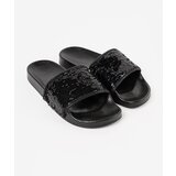 Shelvt Black women's flip-flops with sequins | shoptok.hr