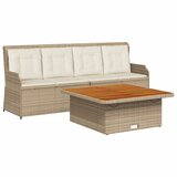  3-dijelni set vrtnih sofa od poliratana s jastucima bež | shoptok.hr