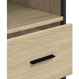 vidaXL Kopalniška omarica sonoma hrast 35x37,5x100 cm inženirski les | Shoptok.si