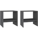 Maison Chic Dvo delni komplet Nočne omarice - Nočne mize sive 40x30,5x40 cm trdna borovina, (21687261) Cene