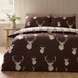 Catherine Lansfield Tamno smeđa posteljina za bračni krevet 200x200 cm Stag – | shoptok.hr