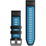 Garmin QuickFit 26 remen za sat, silikon crne/prozračne plave boje | shoptok.hr
