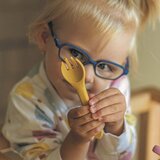 Petite&Mars Silikonska žlica i vilica 6 m+ Take&Match, Intense Ochre | shoptok.hr