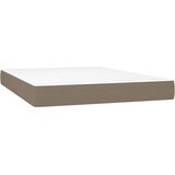  Krevet s oprugama i madracem smeđesivi 140 x 190 cm od tkanine | shoptok.hr