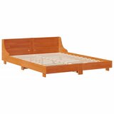  Okvir kreveta bez madraca voštano smeđi 140x190 cm od borovine | shoptok.hr