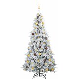  Umjetno božićno drvce s nogom s stalakom Bijelo 210 cm PE i PVC | shoptok.hr