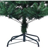 vidaXL Umjetno predsvijetljeno božićno drvce Zelena 240cm PVC i metal | shoptok.hr