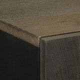  Visoka komoda crna 60 x 33 x 100 cm od masivnog drva manga | Eponuda.ba