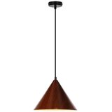Candellux Lighting temno rjava viseča svetilka s kovinskim senčnikom ø 25 cm dunca | Shoptok.si