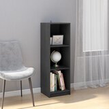  The Living Store Knjižna omara za razdelitev prostora siva 36x33x110 cm borovina - Knjižna Omara, (21431737) | Shoptok.si