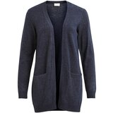 Vila Telovniki & Jope VIRIL OPEN L/S KNIT - NOOS 14044041 Modra Cene