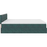  Okvir kreveta s madracima tamnozeleni 200x200cm baršunasti | shoptok.hr