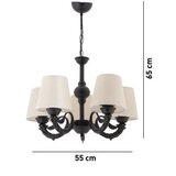 Opviq luster Fiona, 15x10x13cm, IP20, krem-crna | Eponuda.ba