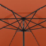  Vrtni suncobran s LED svjetlima 400 cm terakota | shoptok.hr