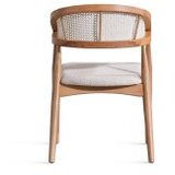 Hanah home vegas - natural natural dining table & chairs set (4 pieces) | ePonuda.com