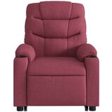 vidaXL Električni masažni naslonjač na podizanje od tkanine boja vina | shoptok.hr