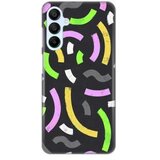 Teracell maska silikonska print za samsung A156B galaxy A15 5G happy lines gray | ePonuda.com