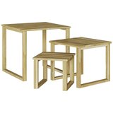  Stol 3 pcs Prirodna Impregnirana borovina | shoptok.hr
