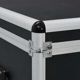  Kovčki za shranjevanje 3 kosi črn aluminij, (20767566) | Shoptok.si