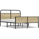  Posteljni okvir brez vzmetnice 135x190 cm sonoma hrast inž. les, (21608571) | Shoptok.si