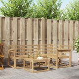  Set vanjskih sofa 5 kom. Bijela Čvrsto drvo akacije | Eponuda.com