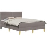  Krevetna konstrukcija Sivo-smeđa 140 x 190 cm Poliester | shoptok.hr