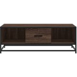  Stolić za kavu boja smeđeg hrasta 100x57x35 cm od drva i metala | shoptok.hr