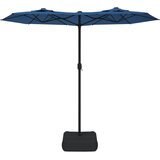  Dvostruki vrtni suncobran s LED svjetlima azurni 316 x 145 cm | Eponuda.com